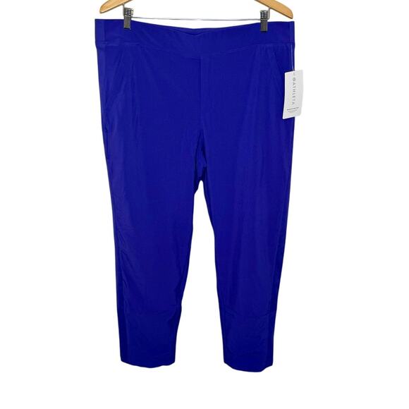 ATHLETA Women's PLUS Size 16 NWT Brooklyn Lined Pant Noble Blue Athletic Jogger - Picture 2 of 16